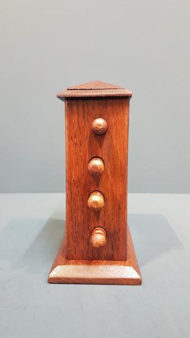 Edwardian Oak Perpetual Desk Calendar - Image 4