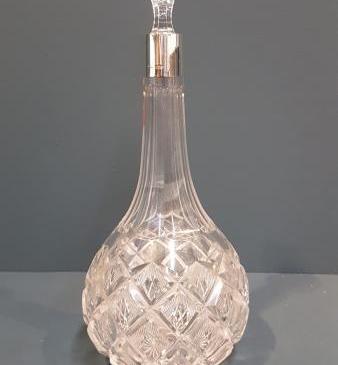 George V Silver Mounted Crystal Decanter
