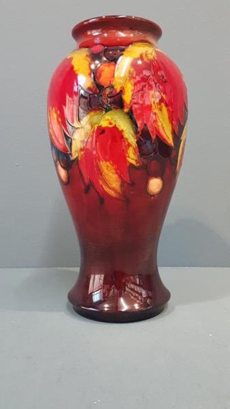 Moorcroft Leaf and Berries Flambe Vase - Image 3