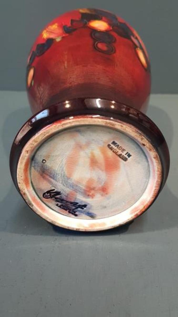 Moorcroft Leaf and Berries Flambe Vase - Image 4