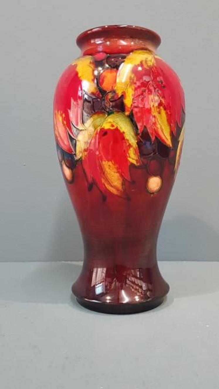 Moorcroft Leaf and Berries Flambe Vase - Image 5