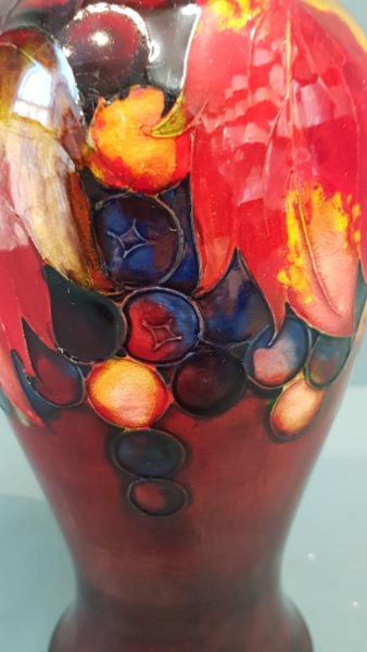 Moorcroft Leaf and Berries Flambe Vase - Image 6