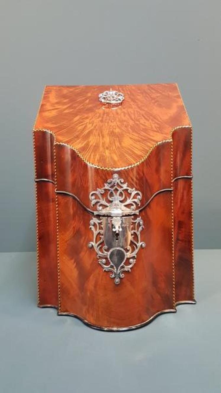Victorian Solid Silver Trimmed Correspondence Box - Image 1