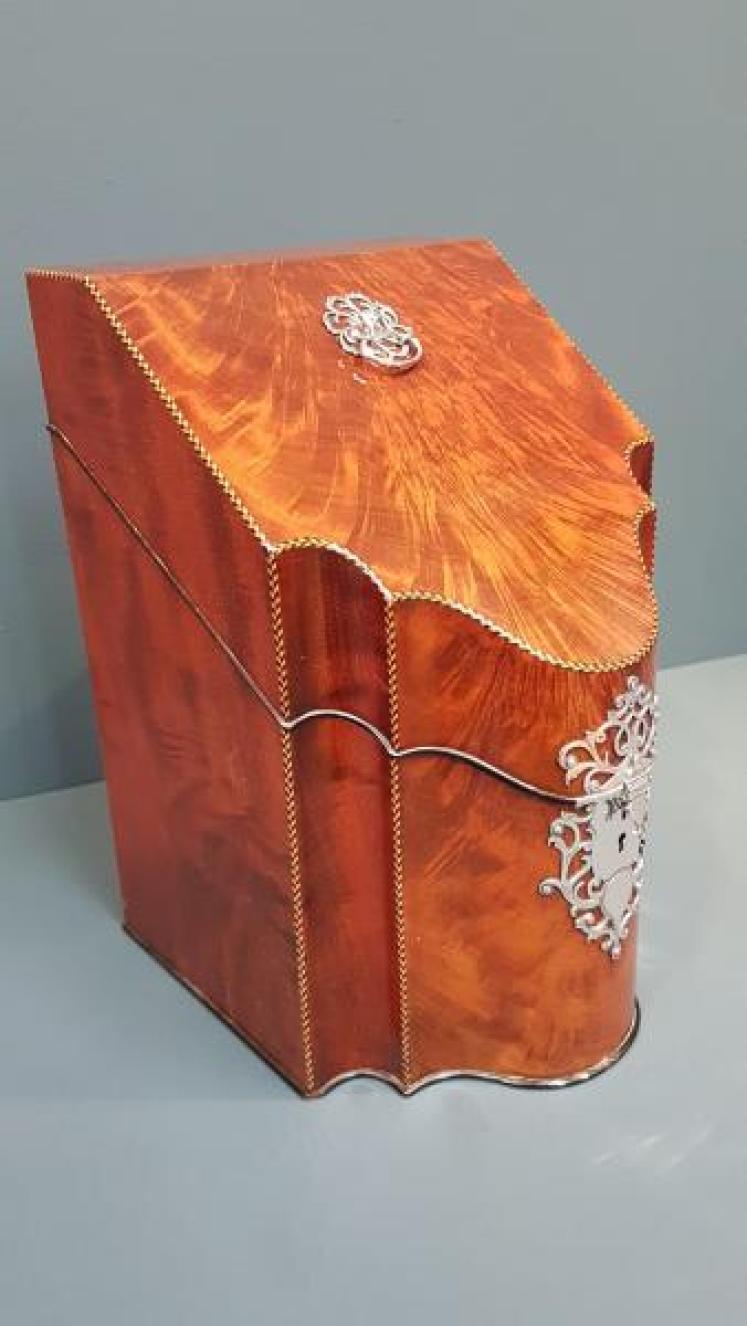 Victorian Solid Silver Trimmed Correspondence Box - Image 2