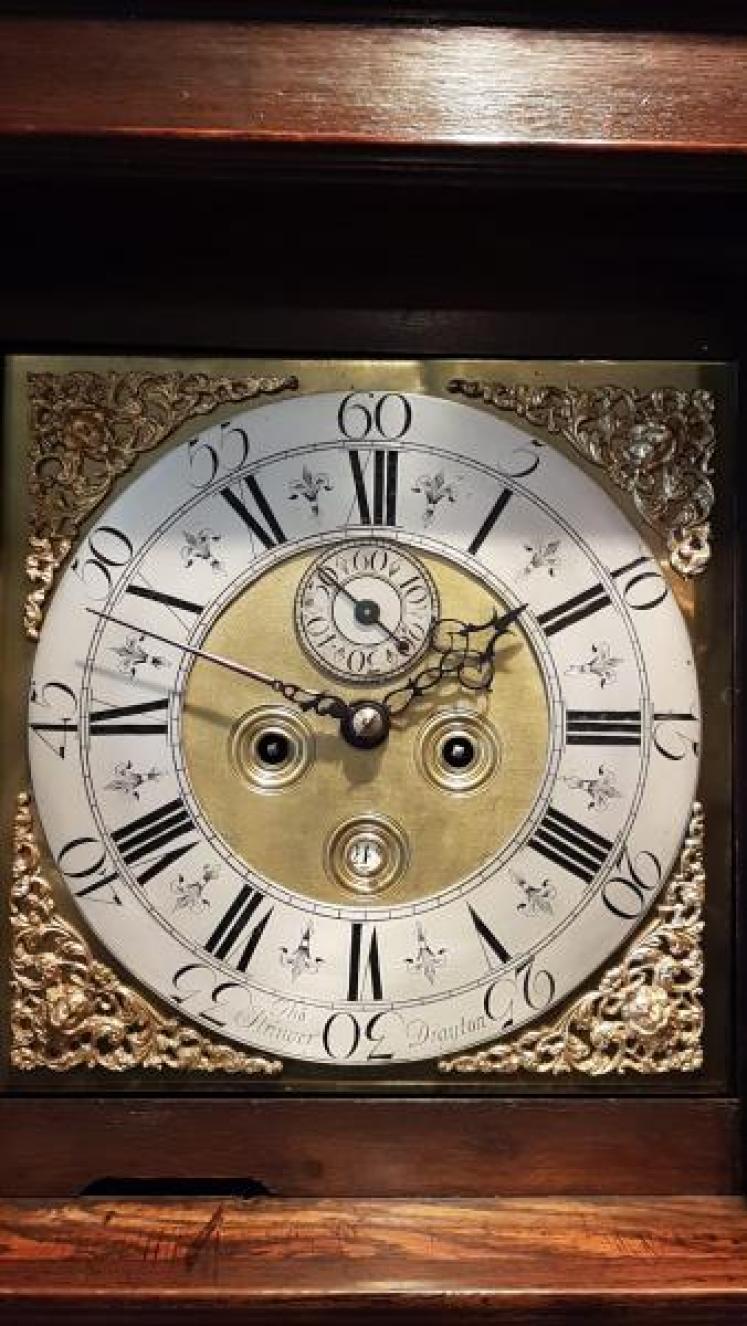 Superb George II Oak Longcase Clock - Image 3