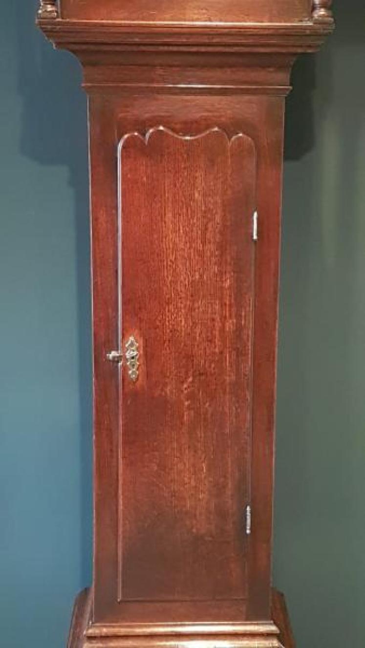Superb George II Oak Longcase Clock - Image 4