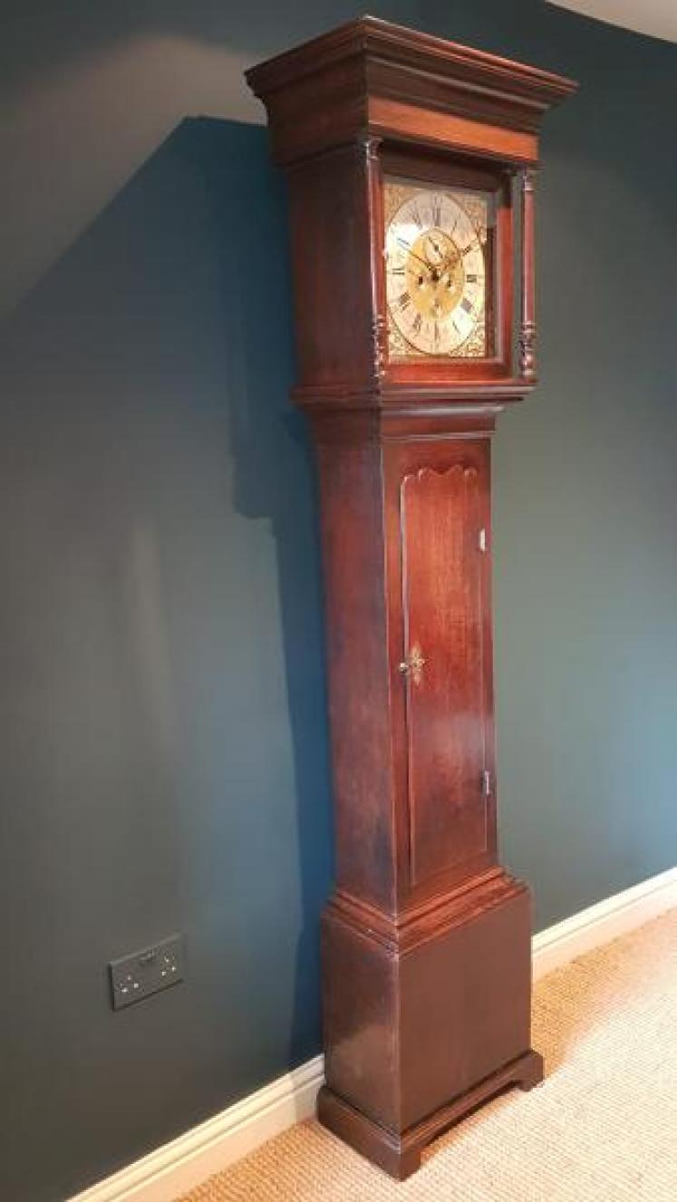 Superb George II Oak Longcase Clock - Image 7