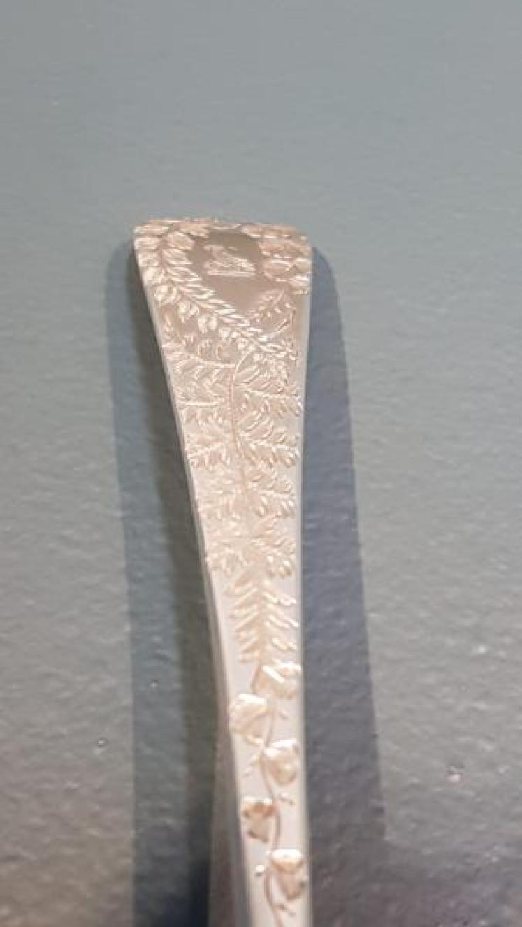 George III Silver Fretted and Gilded Ladle - Image 5