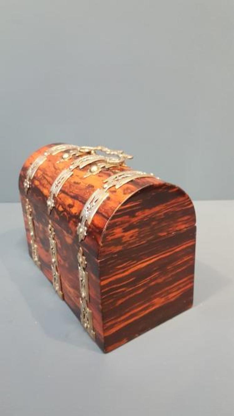 Outstanding Quality Early Victorian Coromandel Tea Caddy - Image 6
