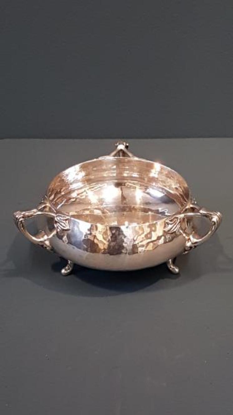 Edwardian Planished Silver Bowl 8.5oz - Image 1