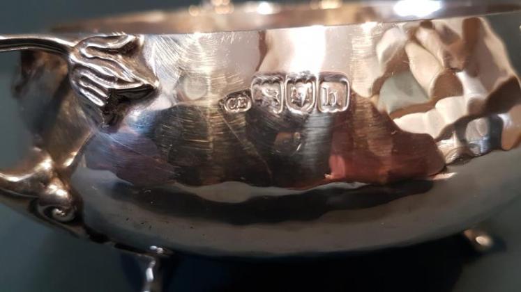 Edwardian Planished Silver Bowl 8.5oz - Image 2