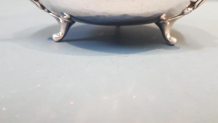 Edwardian Planished Silver Bowl 8.5oz - Image 3