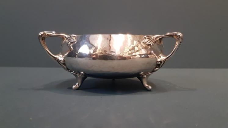 Edwardian Planished Silver Bowl 8.5oz - Image 6