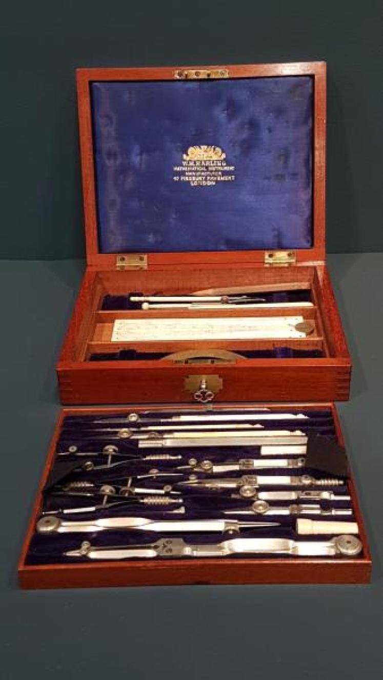 Edwardian Drawing Instrument Set - Image 1