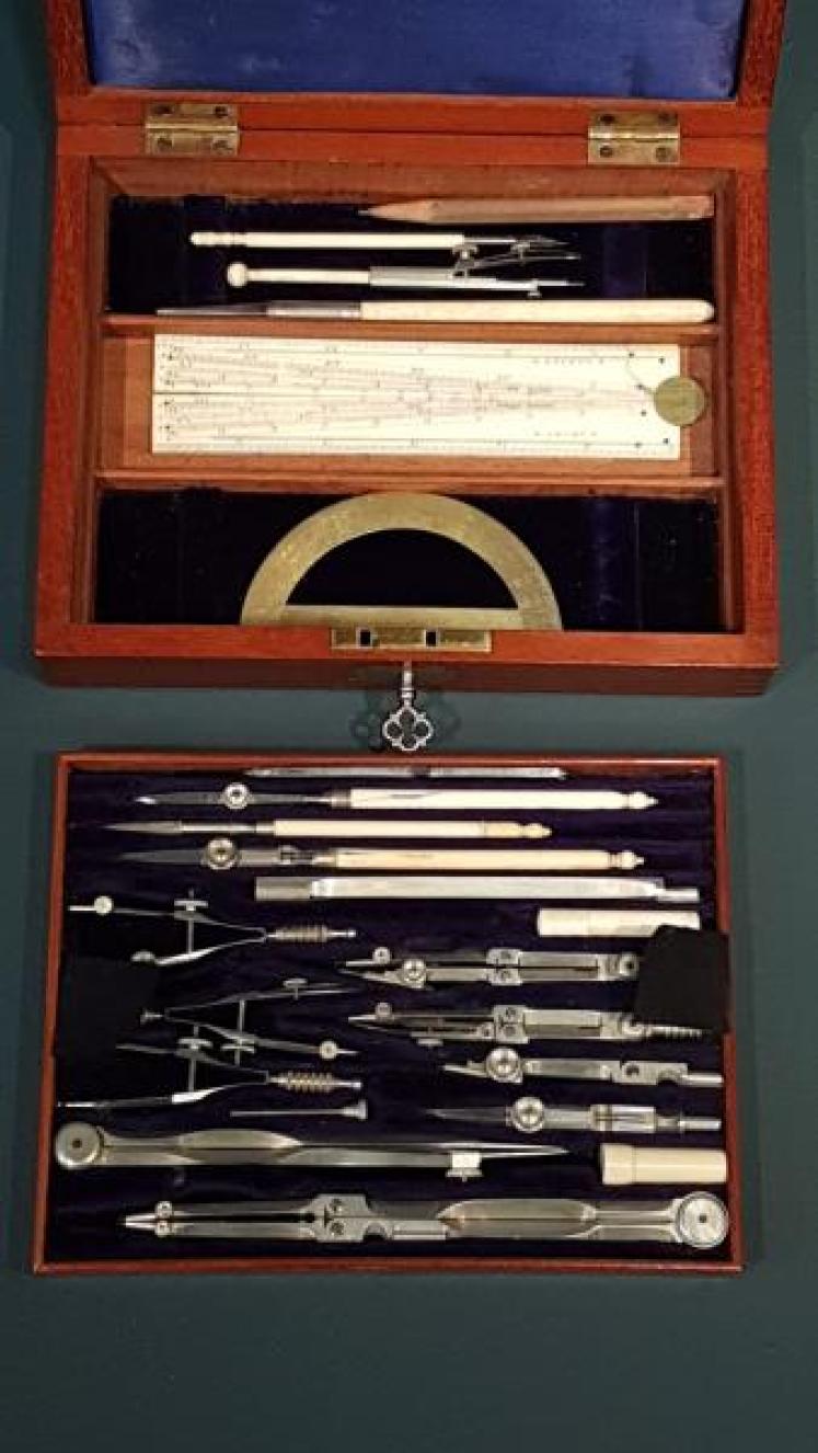 Edwardian Drawing Instrument Set - Image 6