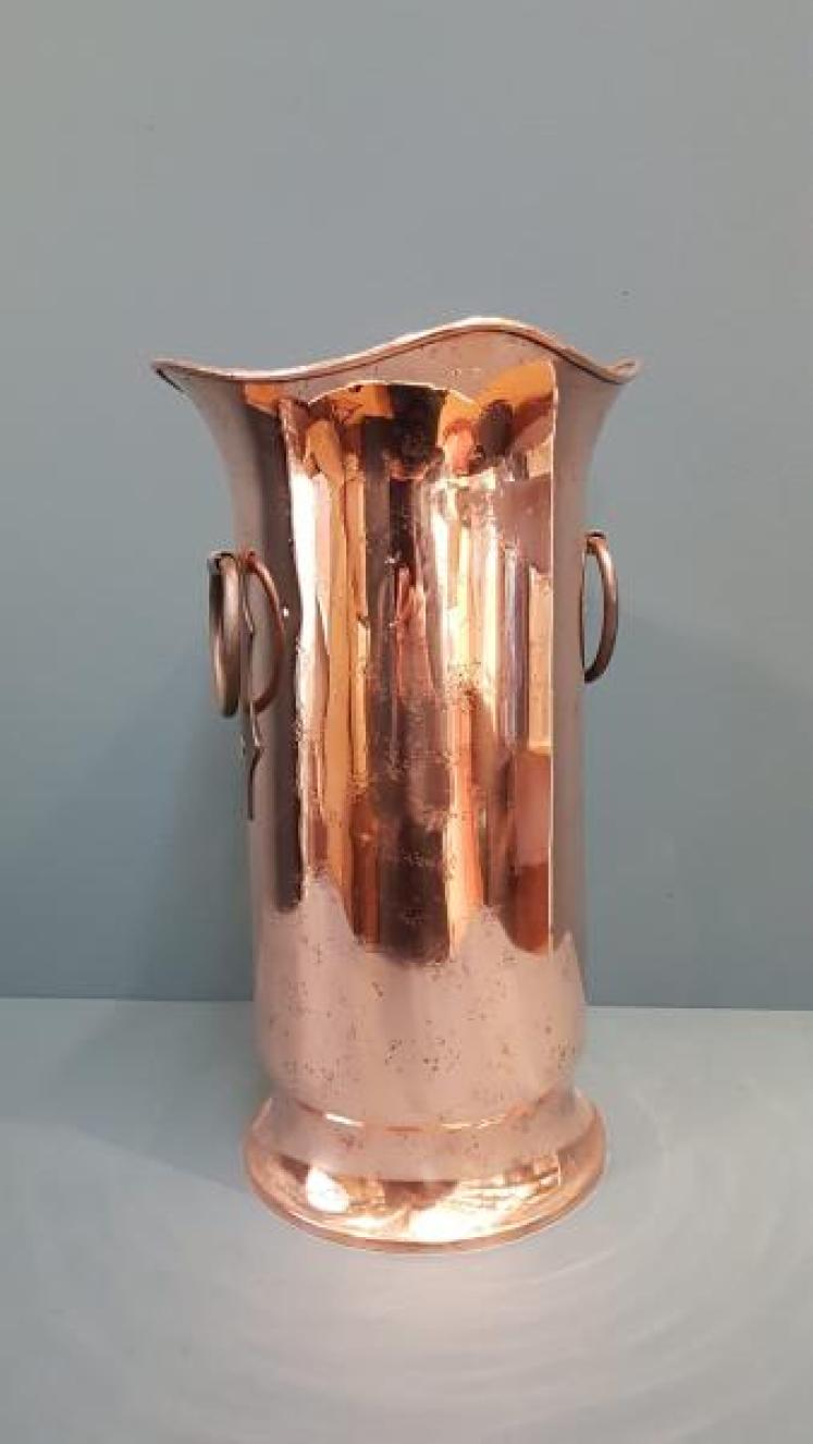Copper Arts and Crafts Stick Stand - Image 1