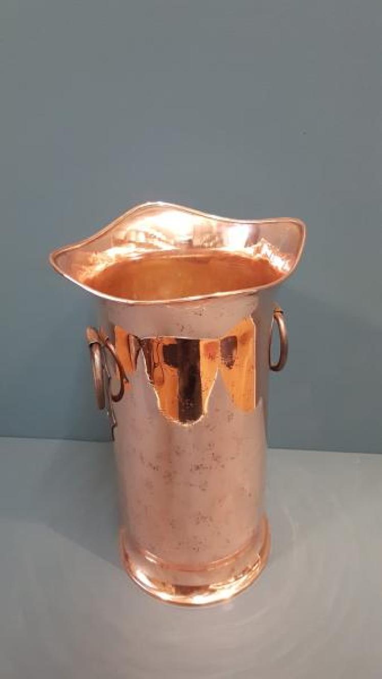 Copper Arts and Crafts Stick Stand - Image 2