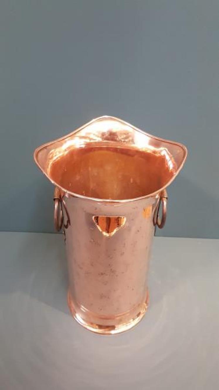 Copper Arts and Crafts Stick Stand - Image 3