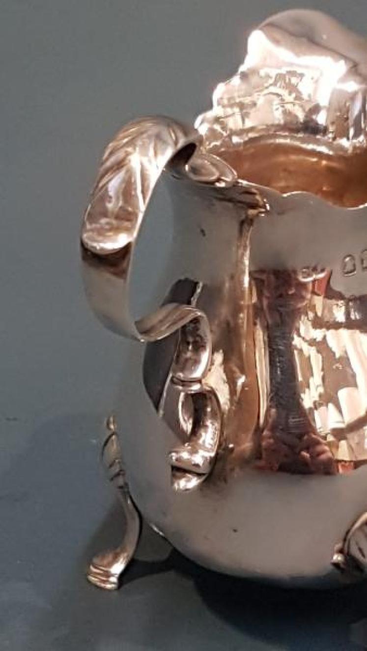 George II Silver Cream Jug - Image 4