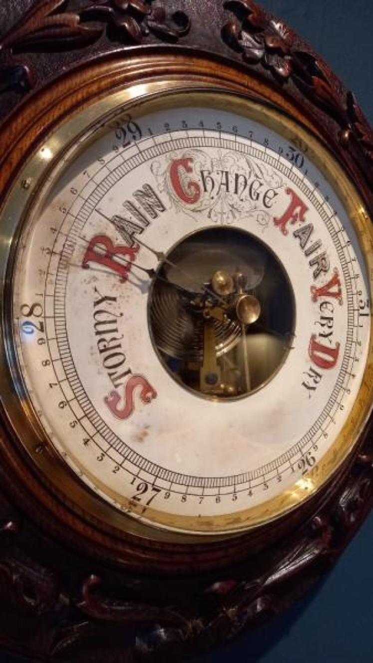 Superb Large 14" Victorian Skeletonised Barometer - Image 2