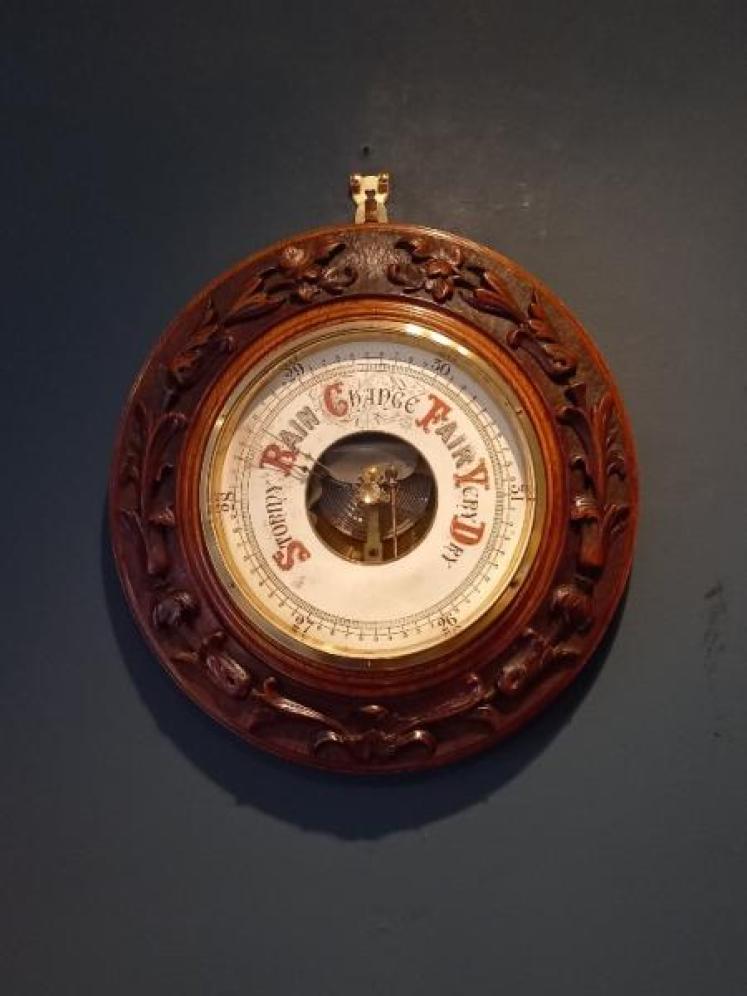 Superb Large 14" Victorian Skeletonised Barometer - Image 7