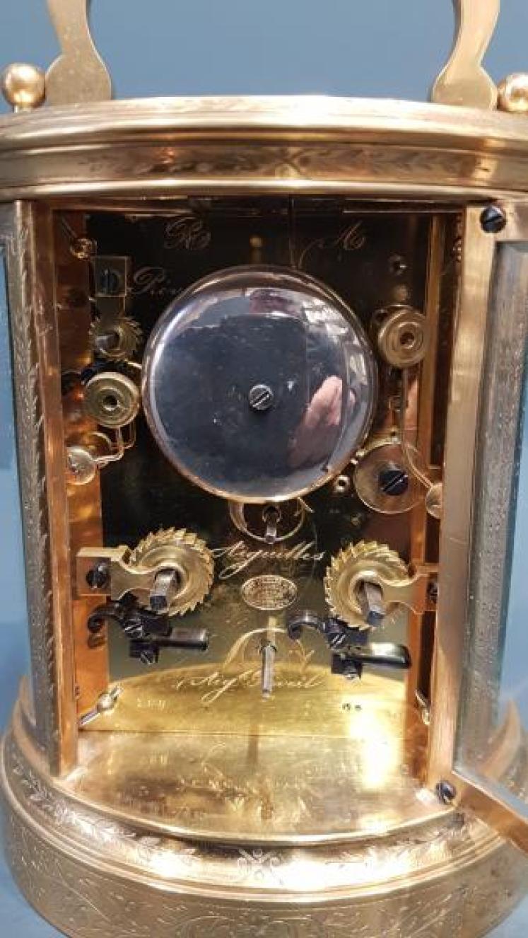 Fine Victorian Engraved Case Repeating Carriage Clock - Image 3