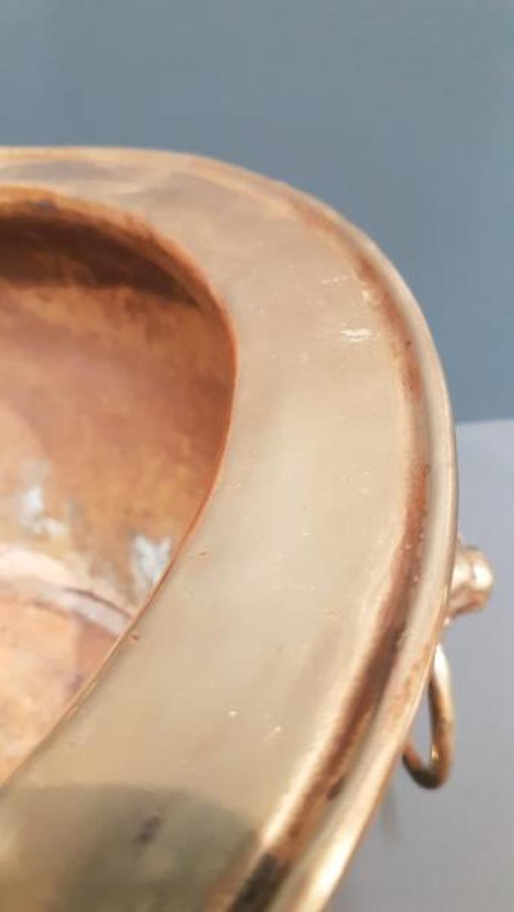 Large Victorian Brass Planter - Image 4