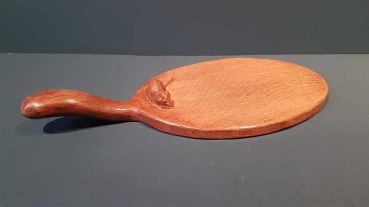 1940's Thompson's of Kilburn Mouseman Cheese Board - Image 1