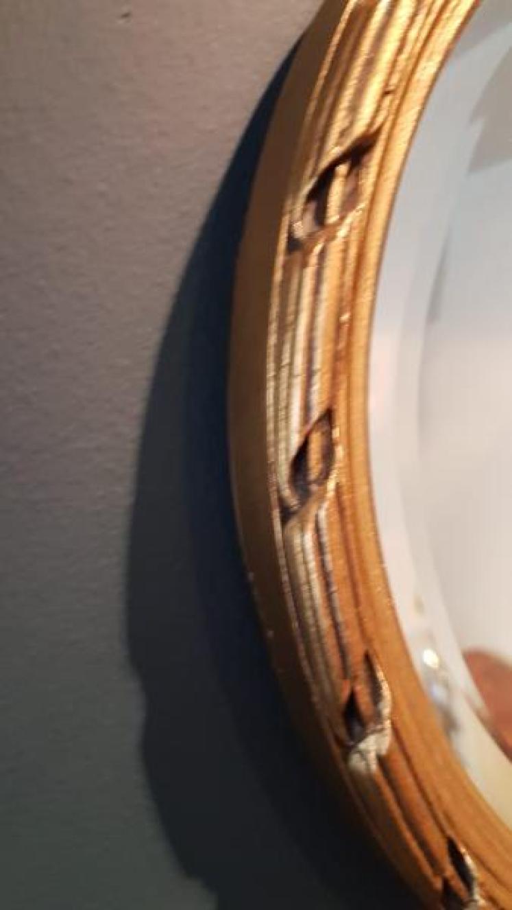 Small Edwardian Timber Gilt Mirror - Image 3