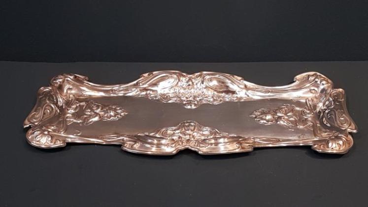 Art Nouveau Silver Snuffer or Pen Tray - Image 1