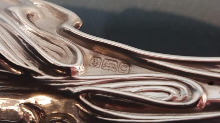 Art Nouveau Silver Snuffer or Pen Tray - Image 6