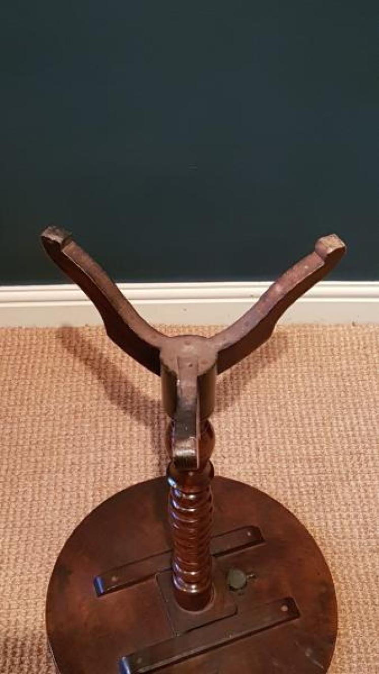 George II Walnut Snap Top Table - Image 4