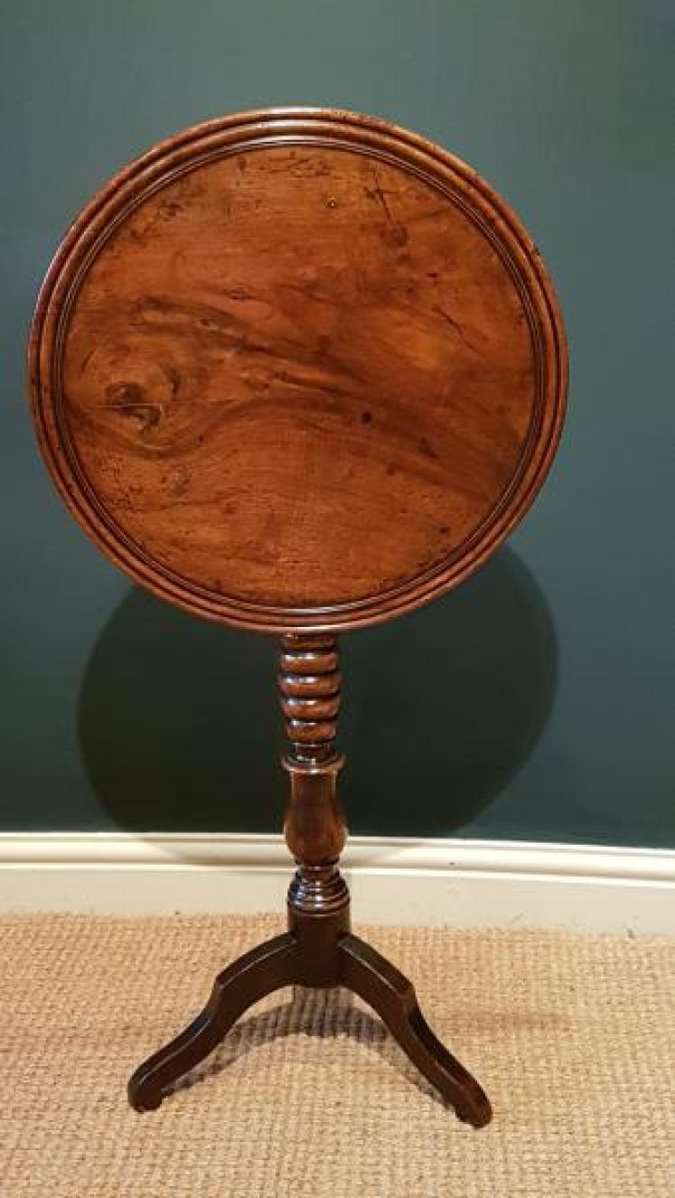 George II Walnut Snap Top Table - Image 5