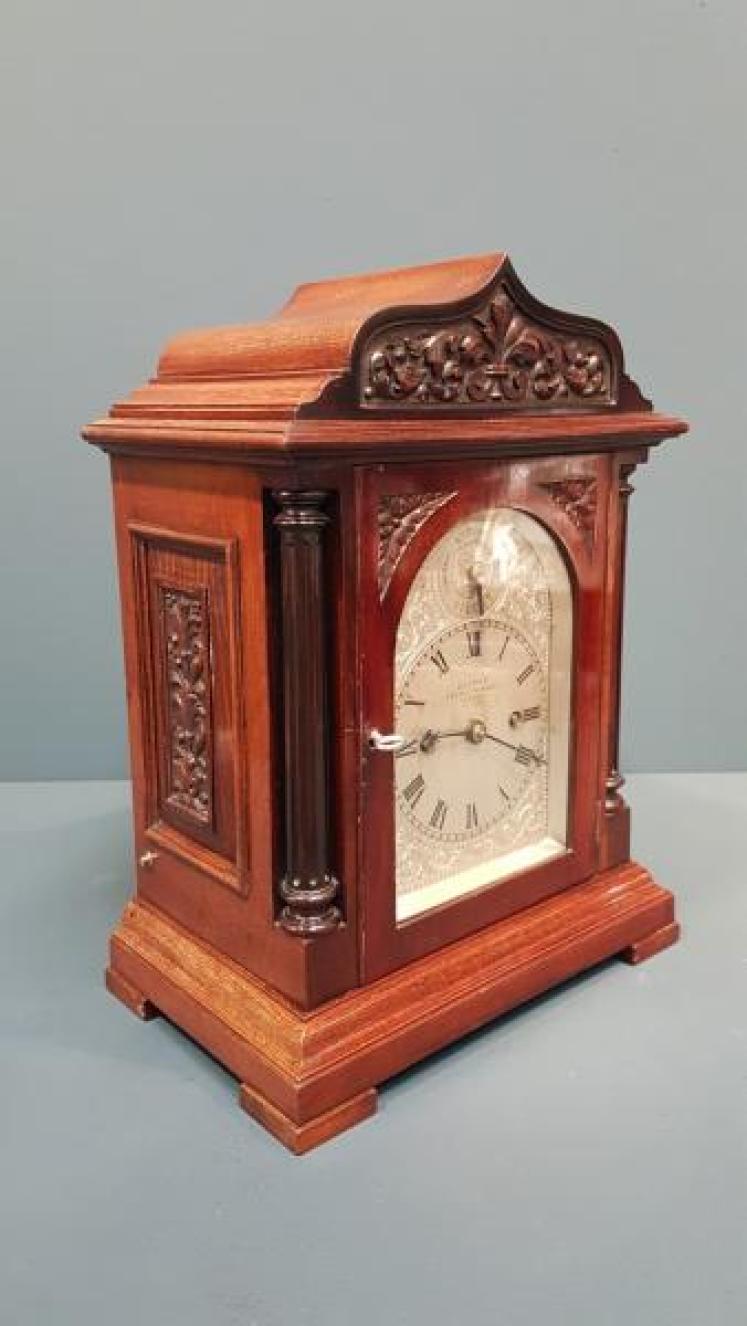 Victorian Double Fusee Bracket Clock - Image 2