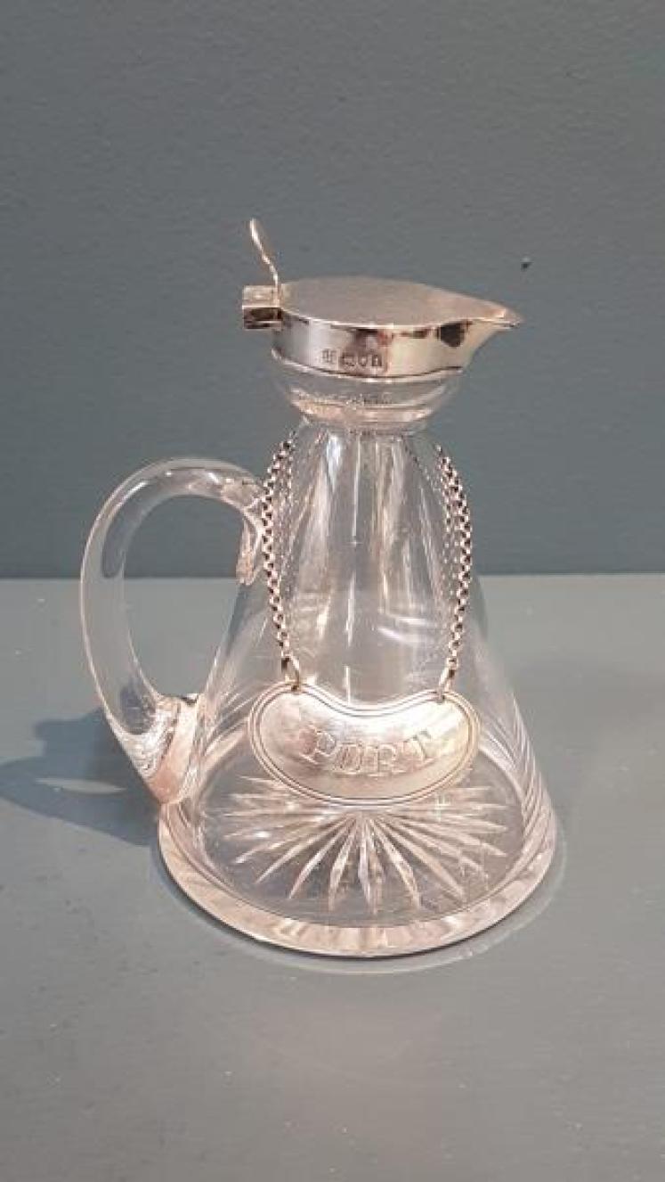 Hukin & Heath Silver Mounted Port Noggin - Image 1