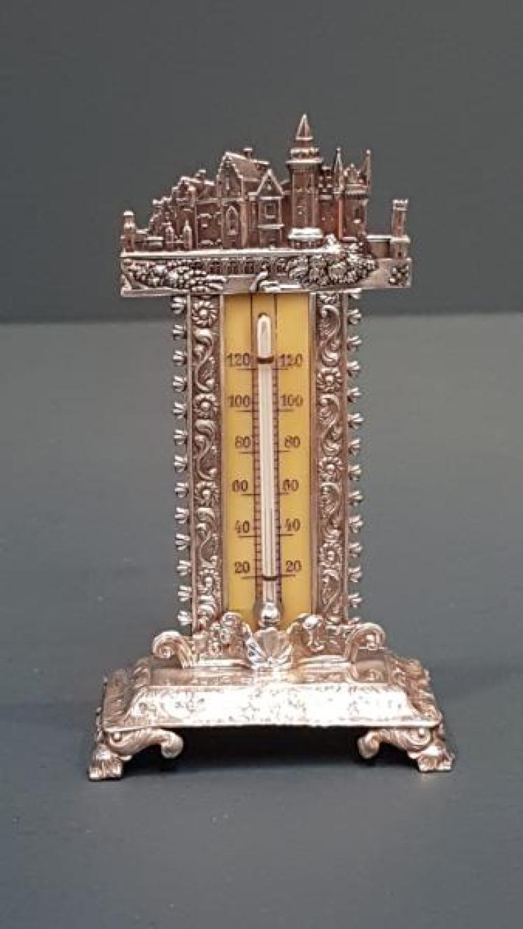 William IV Silver Castle Top Thermometer - Image 2