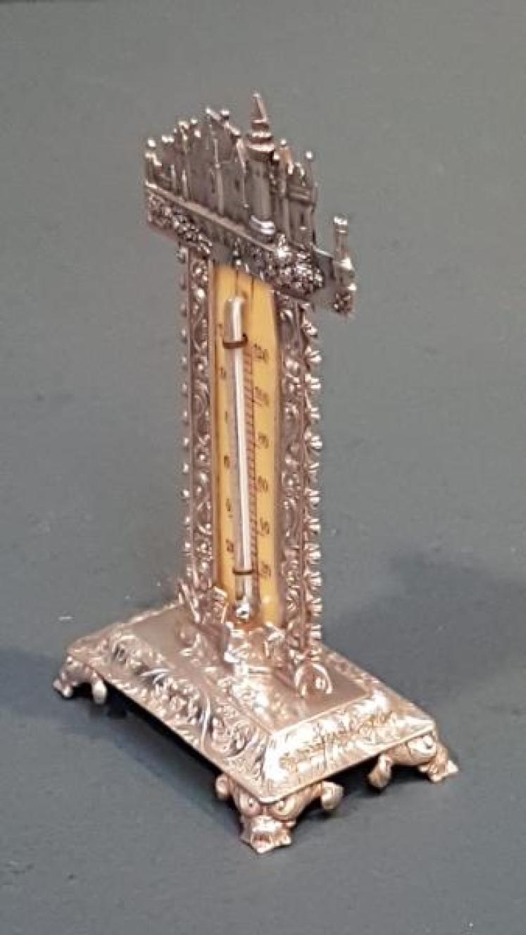 William IV Silver Castle Top Thermometer - Image 7