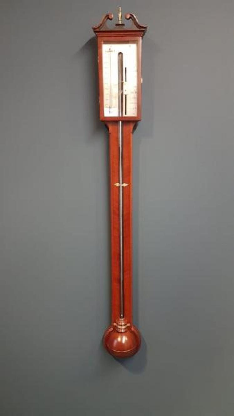 Regency Mahogany Stick Barometer  - Image 1