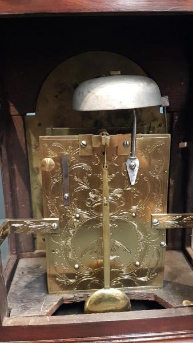 George III Mahogany Bracket Clock - Image 5