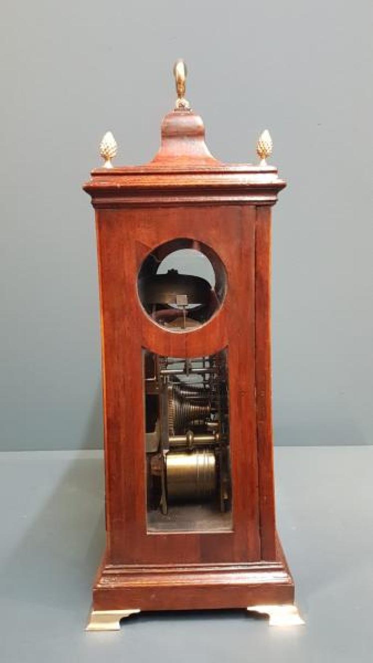 George III Mahogany Bracket Clock - Image 6