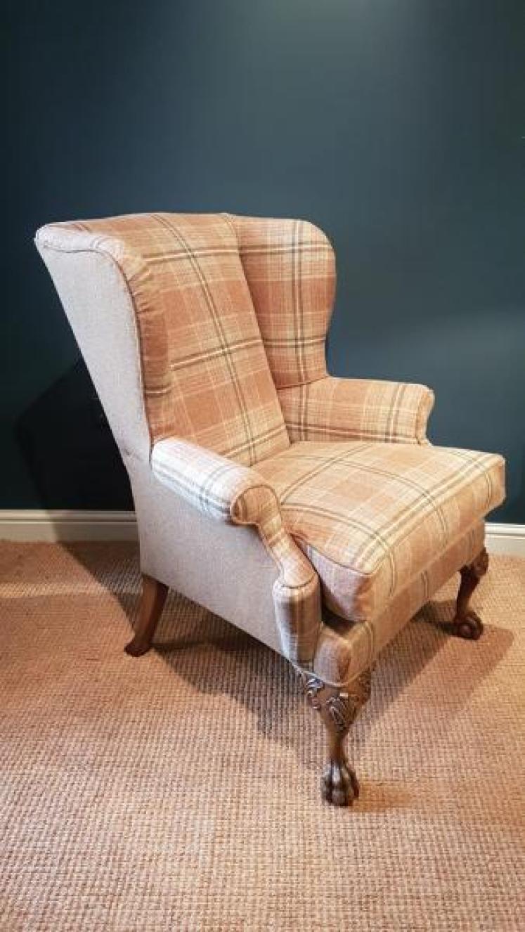 Late Victorian Wing Back Arm Chair - Image 1