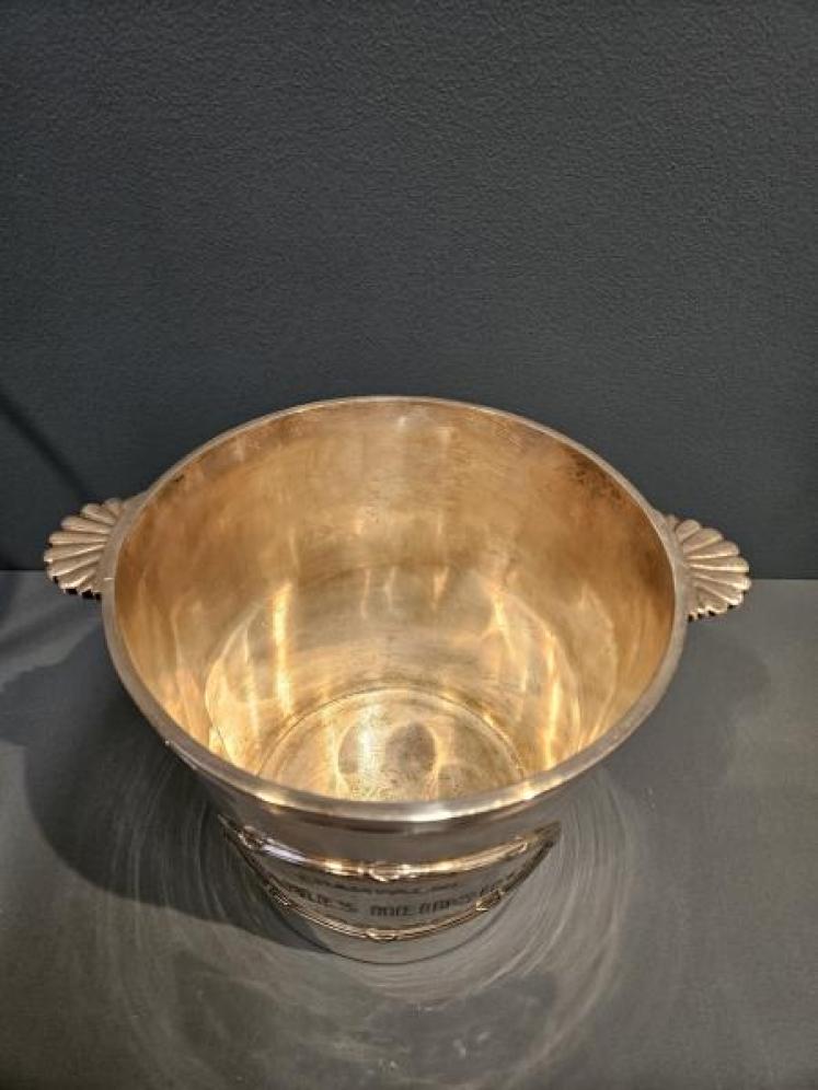 1920's Silver Plated Wine Cooler and Stand - Image 5