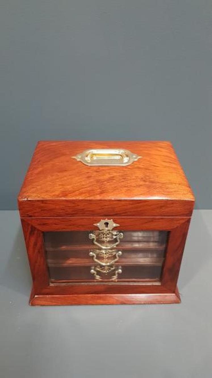 Victorian Walnut Jewellery Box - Image 3