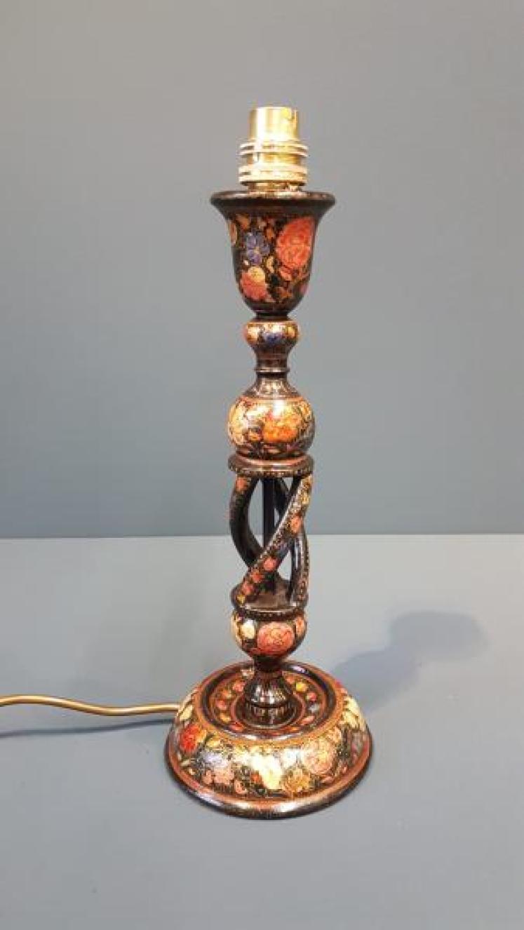 Kashmiri Hand Decorated Table Lamp - Image 1