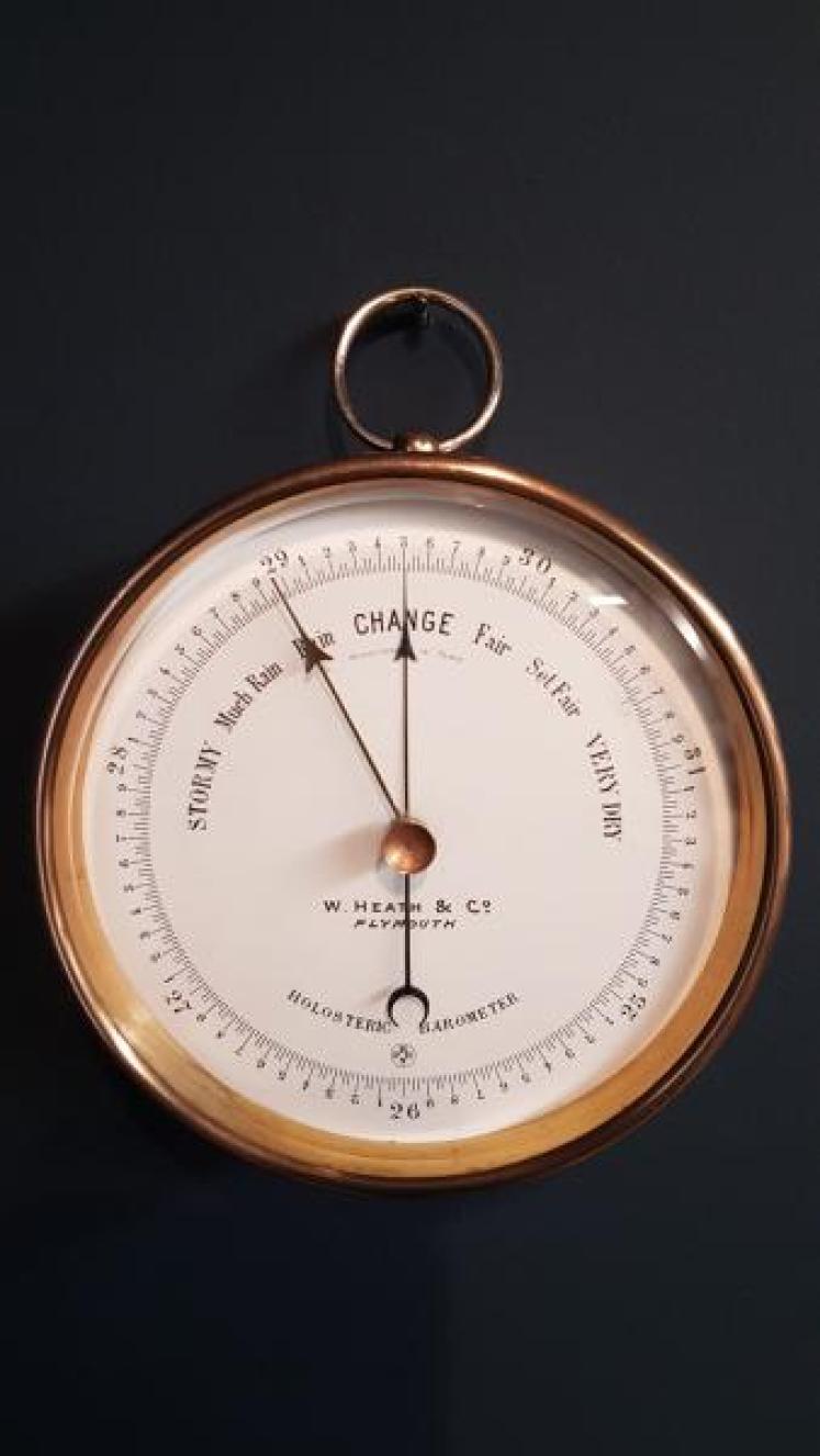 Victorian Enamel Dial Marine Barometer - Image 1
