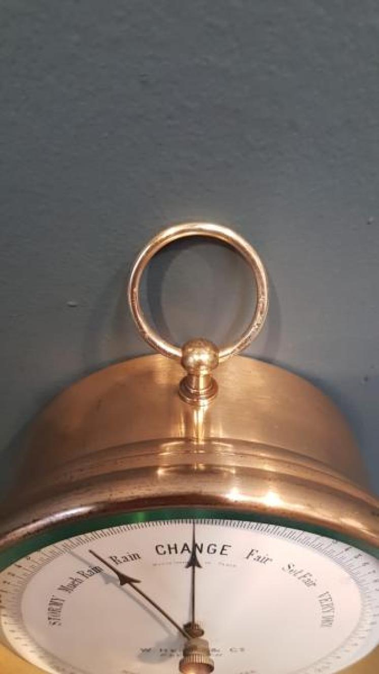 Victorian Enamel Dial Marine Barometer - Image 4