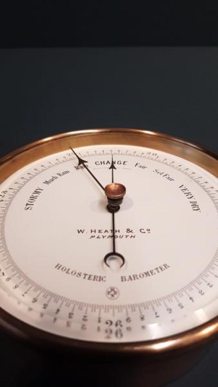 Victorian Enamel Dial Marine Barometer - Image 5