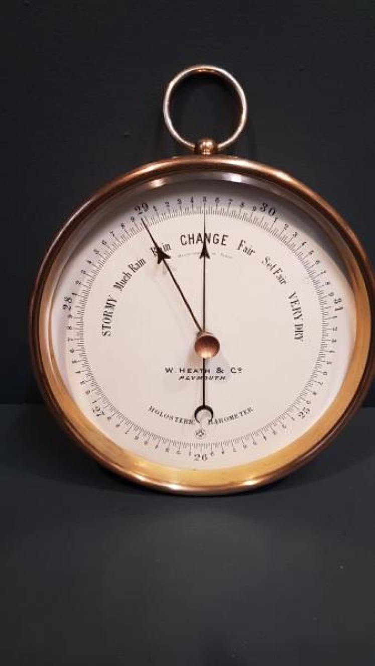 Victorian Enamel Dial Marine Barometer - Image 7