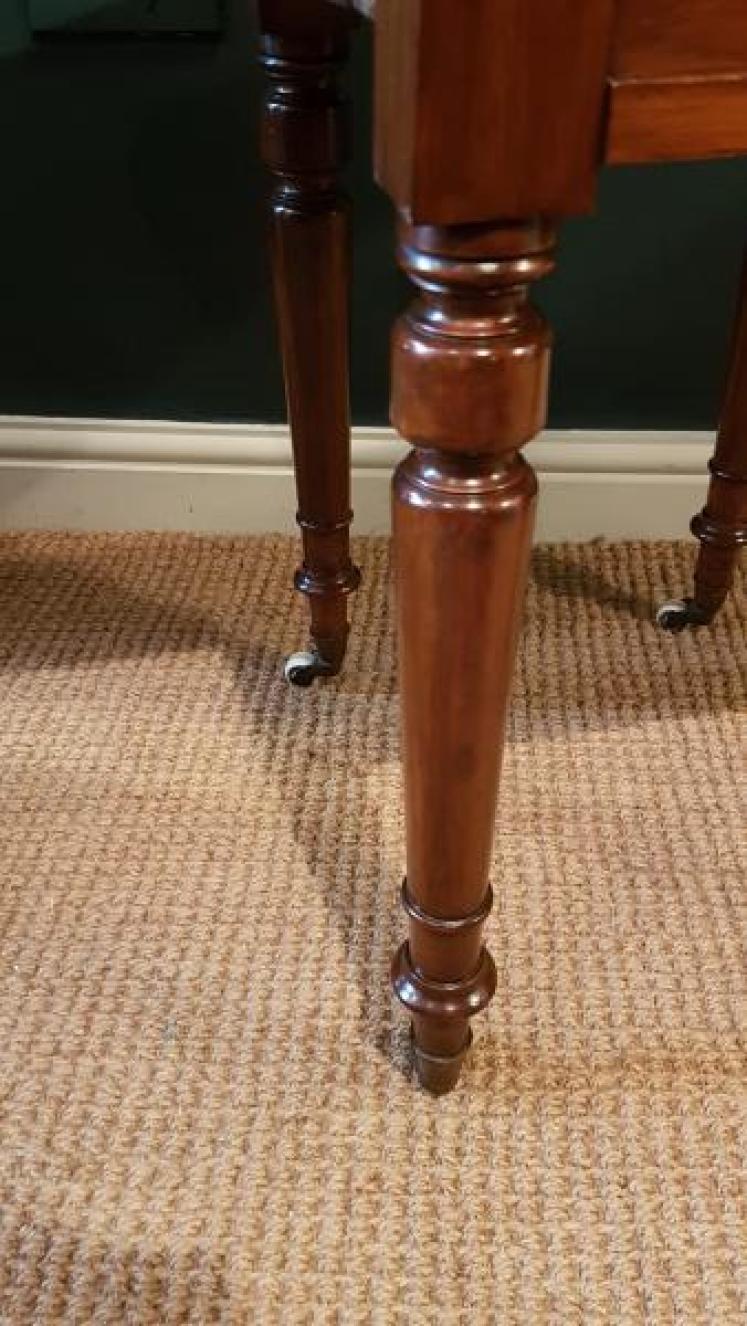 Matching Pair of Early Victorian Pembroke Bedside Cabinets - Image 5