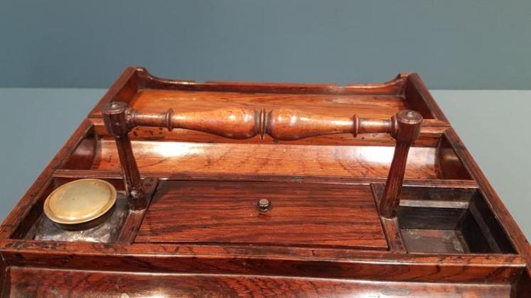 Regency Rosewood Pen and Ink Box - Image 6